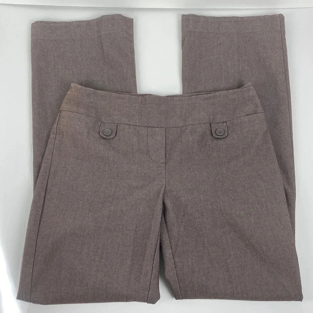 Neutral careerwear  office mid rise minimalist pants size small
